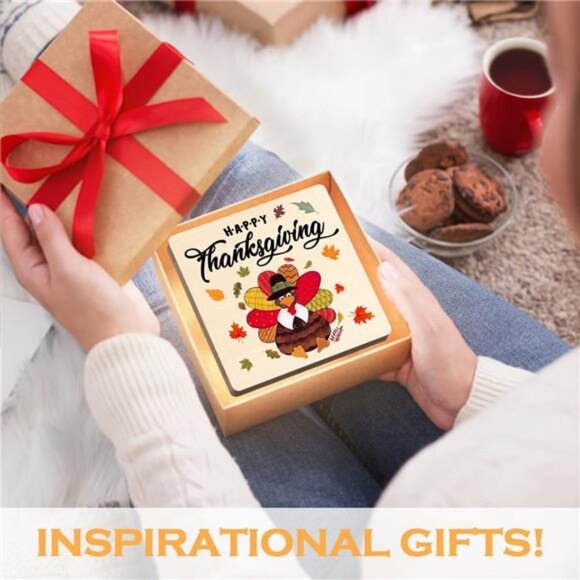 Farmhouse Fall Sign Desk Decor, Happy Thanksgiving Wooden Sign With Stand - Picture 2 of 5